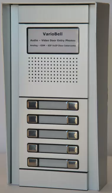 GSM VarioBell interkom with 5 double call buttons